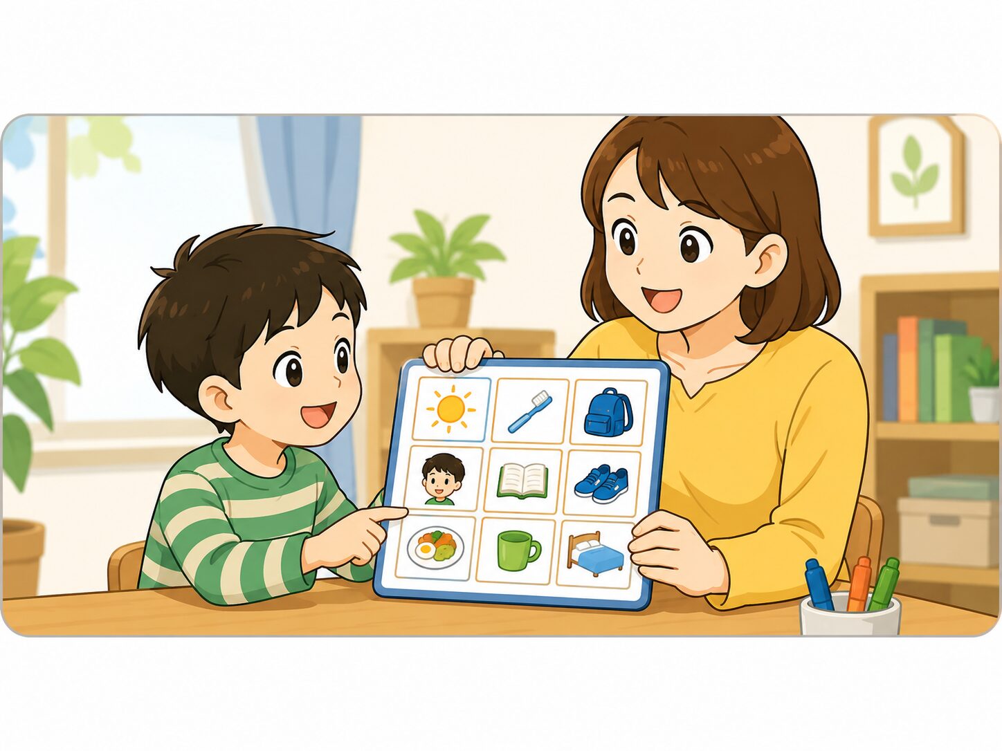 家庭での関わり方のイメージ