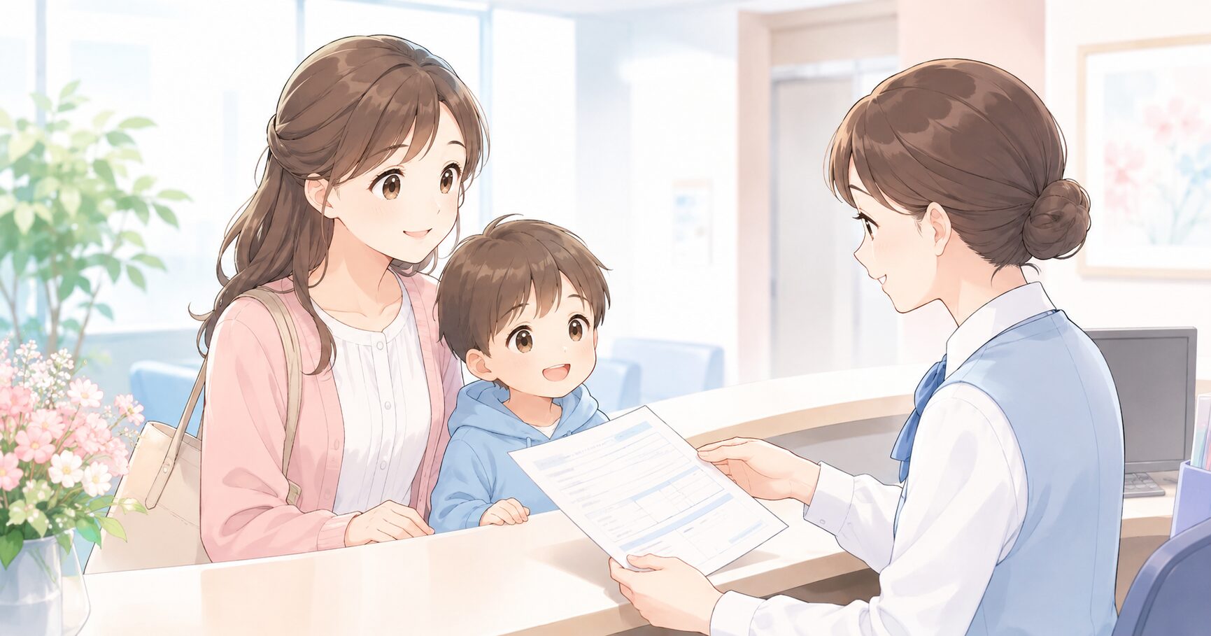 自立支援医療の申請手順のイラスト