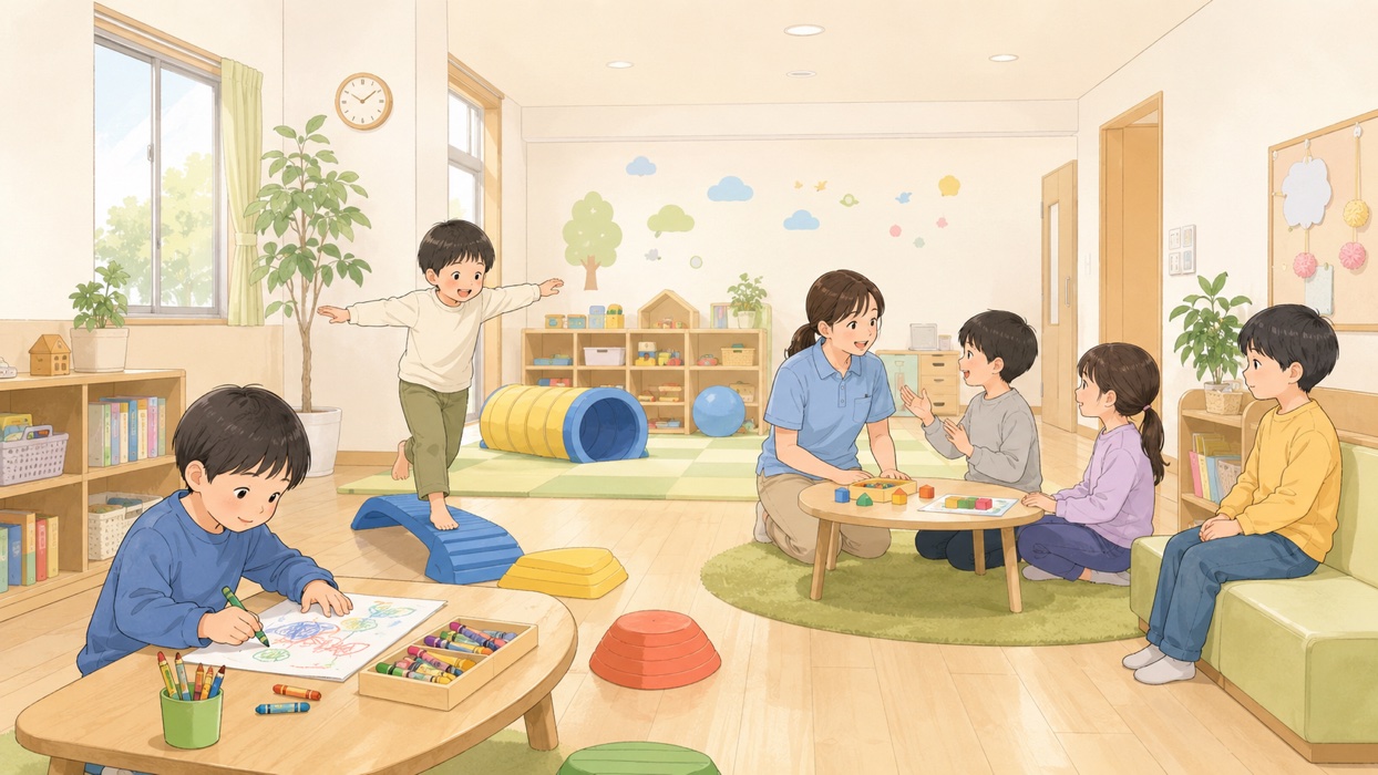 放デイで多様な活動をする子どもたち