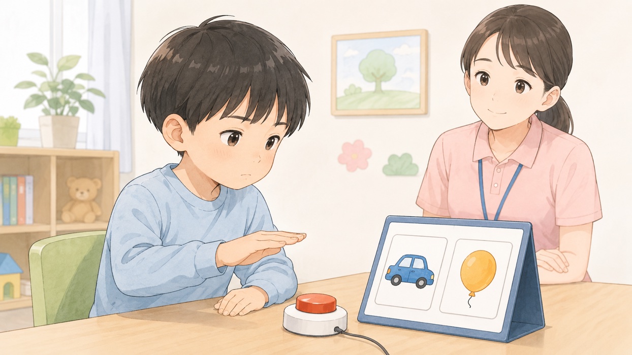 ゴーノーゴー課題で押す・押さないを判断する子ども